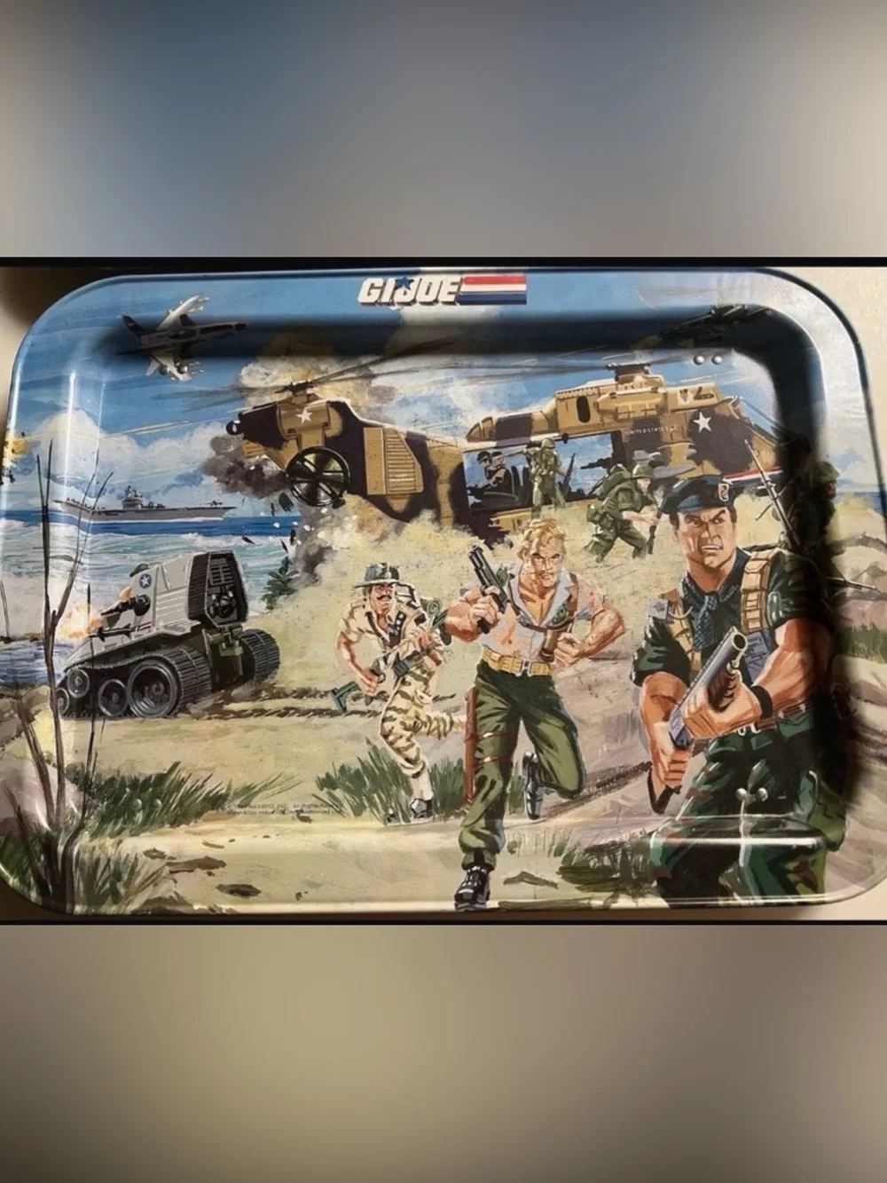 1987 Vintage Hasbro GI Joe Dinner/ Snack Trays (Set Of 2)